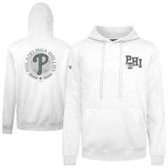 Philadelphia Phillies Levelwear Podium Grain Hoodie - White - MLB Lifestyle