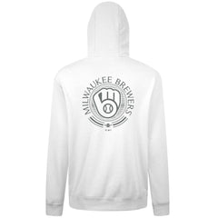 Milwaukee Brewers Levelwear Podium Grain Hoodie - White - MLB Sale