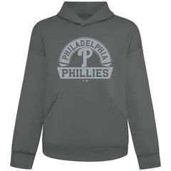 Philadelphia Phillies Levelwear Luxe Signature Banner Arch Tri-Blend Hoodie - Gray - MLB Online