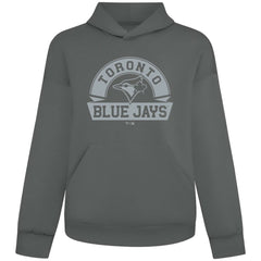 Toronto Blue Jays Levelwear Luxe Signature Banner Arch Tri-Blend Hoodie - Gray - MLB Lifestyle