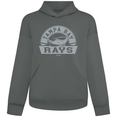 Tampa Bay Rays Levelwear Luxe Signature Banner Arch Tri-Blend Hoodie - Gray - MLB Online