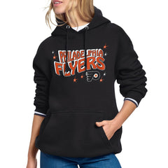 Philadelphia Flyers Starter Women's Fireworks Fleece Hoodie - Black - NHL 203500688