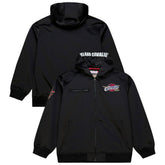 Cleveland Cavaliers Hardwood Classics Nights Walk the Tunnel Satin Bomber Full-Snap Hooded Jacket for sale Black | Mitchell & Ness Near Me