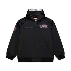 Cleveland Cavaliers Hardwood Classics Nights Walk the Tunnel Satin Bomber Full-Snap Hooded Jacket for sale Black | Mitchell & Ness Near Me