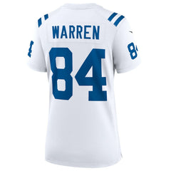 Nike Tyler Warren Indianapolis Colts Women's Game Jersey White