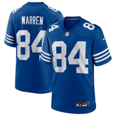 Nike Tyler Warren Indianapolis Colts Alternate Game Jersey Royal