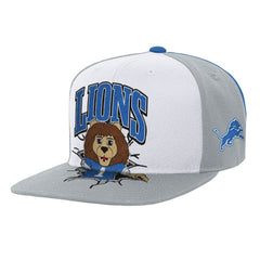 Mitchell & Ness Detroit Lions Youth Team Mascot Snapback Hat White