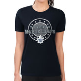 Toronto Maple Leafs G-III 4Her by Carl Banks Women's Super-Slim Lightweight Pinstripe Circle Graphic T-Shirt - Navy - NHL 203505352