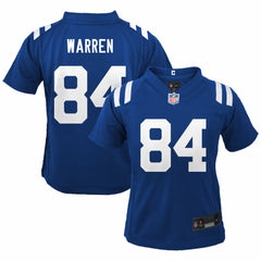 Nike Tyler Warren Indianapolis Colts Preschool Team Game Jersey Royal