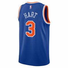 Josh Hart New York Knicks Youth Swingman Jersey Icon Edition Blue | Nike Lifestyle