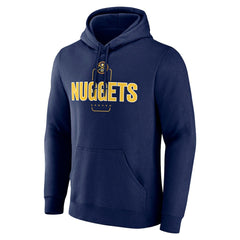 Denver Nuggets Center Court Name & Number Custom Hoodie Navy