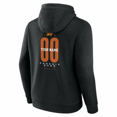 Phoenix Suns Center Court Name & Number Custom Hoodie Black