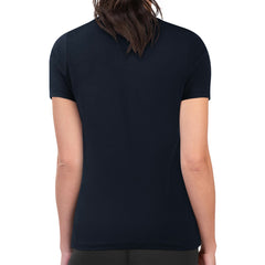 New Orleans Pelicans G-III 4Her by Carl Banks Women's Super-Slim Lightweight Pinstripe Circle Graphic T-Shirt Navy