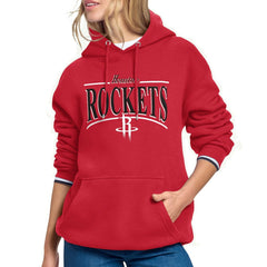 Houston Rockets Starter Women's Arch Stripe Fleece Hoodie Red
