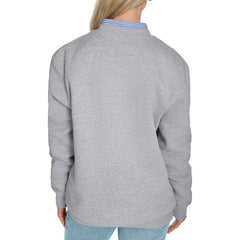Charlotte Hornets Starter Women's Arch Stripe Fleece Crewneck Sweatshirt Gray
