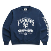 New York Yankees Madhappy Unisex High Rib Sweatshirt - Blue - MLB on Sale