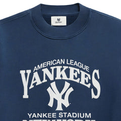 New York Yankees Madhappy Unisex High Rib Sweatshirt - Blue - MLB on Sale