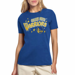 Golden State Warriors Starter Women's Fireworks T-Shirt Royal
