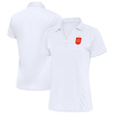 Spain National Team Antigua Women's Statement Y-Neck Polo White