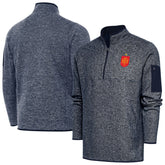 Spain National Team Antigua Elevate Quarter-Zip Pullover Heather Navy
