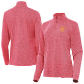 Spain National Team Antigua Women's Quarter-Zip Pullover Heather Red