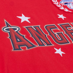 Los Angeles Angels Mitchell & Ness Women's Pep Rally Cropped Boxy T-Shirt - Red - Mitchell & Ness Sale