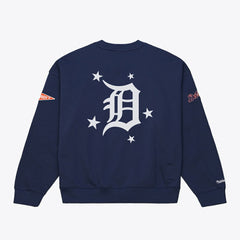 Detroit Tigers Mitchell & Ness Women's Pep Rally Sweatshirt - Navy - Mitchell & Ness on Sale