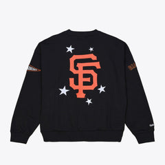San Francisco Giants Mitchell & Ness Women's Pep Rally Sweatshirt - Black - Mitchell & Ness Online