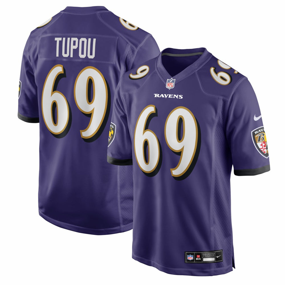 Nike Josh Tupou Baltimore Ravens Team Game Jersey Purple