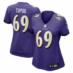 Nike Josh Tupou Baltimore Ravens Women's Team Game Jersey Purple