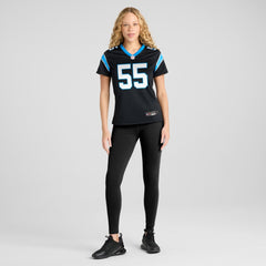 Nike Maema Njongmeta Carolina Panthers Women's Team Game Jersey Black