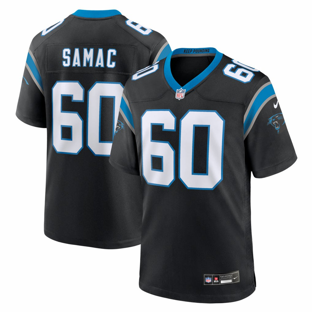 Nike Nick Samac Carolina Panthers Team Game Jersey Black