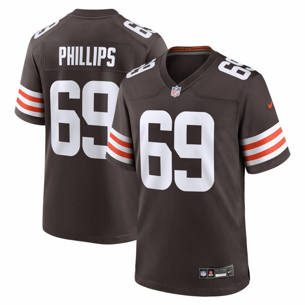 Nike Tyre Phillips Cleveland Browns Team Game Jersey Brown