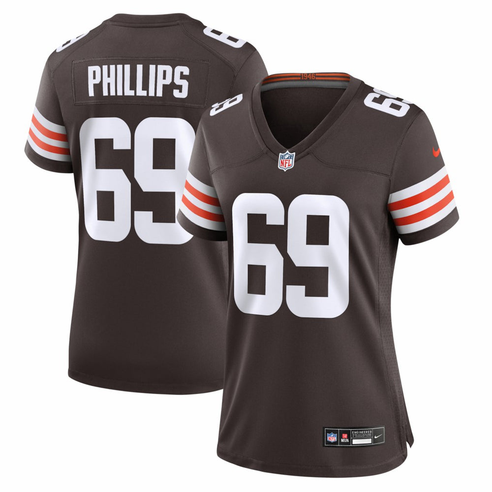 Nike Tyre Phillips Cleveland Browns Women's Team Game Jersey Brown
