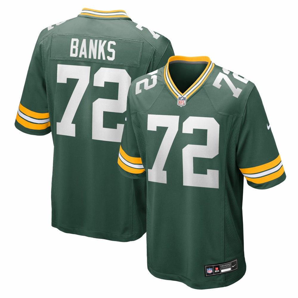 Nike Brant Banks Green Bay Packers Team Game Jersey Green