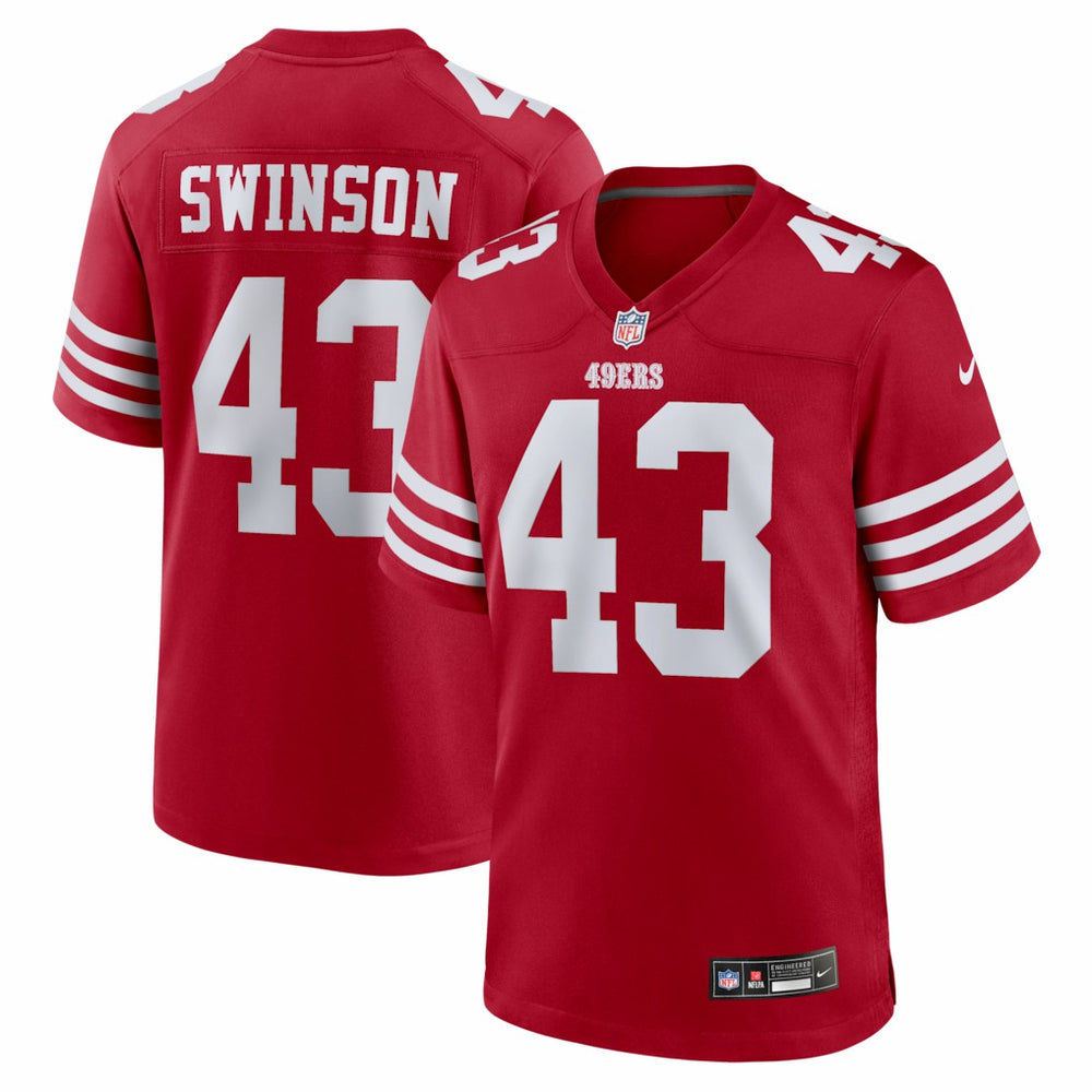 Nike Messiah Swinson San Francisco 49ers Team Game Jersey Scarlet