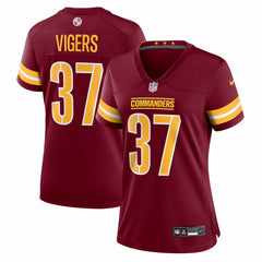 Nike Car'lin Vigers Washington Commanders Women's Team Game Jersey Burgundy