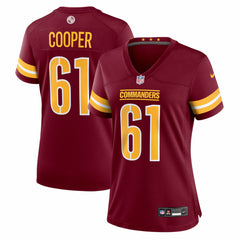 Nike Tyler Cooper Washington Commanders Women's Team Game Jersey Burgundy