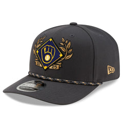 Milwaukee Brewers New Era 2025 National League Division Series Champions 9SEVENTY Adjustable Hat - Charcoal - New Era on Sale