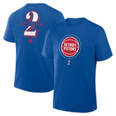 Cade Cunningham Detroit Pistons In The Paint Name & Number T-Shirt for sale Blue | Fanatics discount