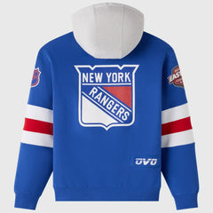 New York Rangers OVO x NHL Fleece Hoodie - Blue - NHL 203514861