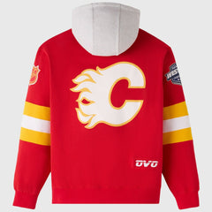 Calgary Flames OVO x NHL Fleece Hoodie - Red - NHL 203514862