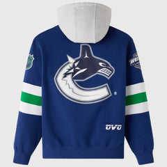 Vancouver Canucks OVO x NHL Fleece Hoodie - Blue - NHL 203514867