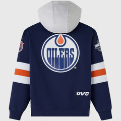 Edmonton Oilers OVO x NHL Fleece Hoodie - Navy - NHL 203514874