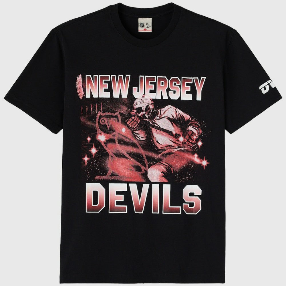 New Jersey Devils OVO x NHL Graphic T-Shirt - Black - NHL 203514908