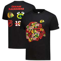 Chicago Blackhawks Starter Logo Collage T-Shirt - Black - NHL 203517176