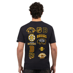 Boston Bruins Starter Logo Collage T-Shirt - Black - NHL 203517178