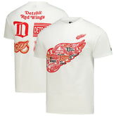 Detroit Red Wings Starter Logo Collage T-Shirt - White - NHL 203517181