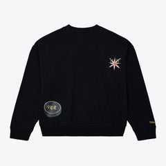 Vegas Golden Knights Mitchell & Ness Women's Crewneck Sweatshirt - Black - NHL 203517449