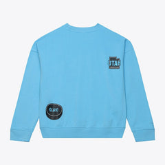 Utah Mammoth Mitchell & Ness Women's Crewneck Sweatshirt - Blue - NHL 203517454